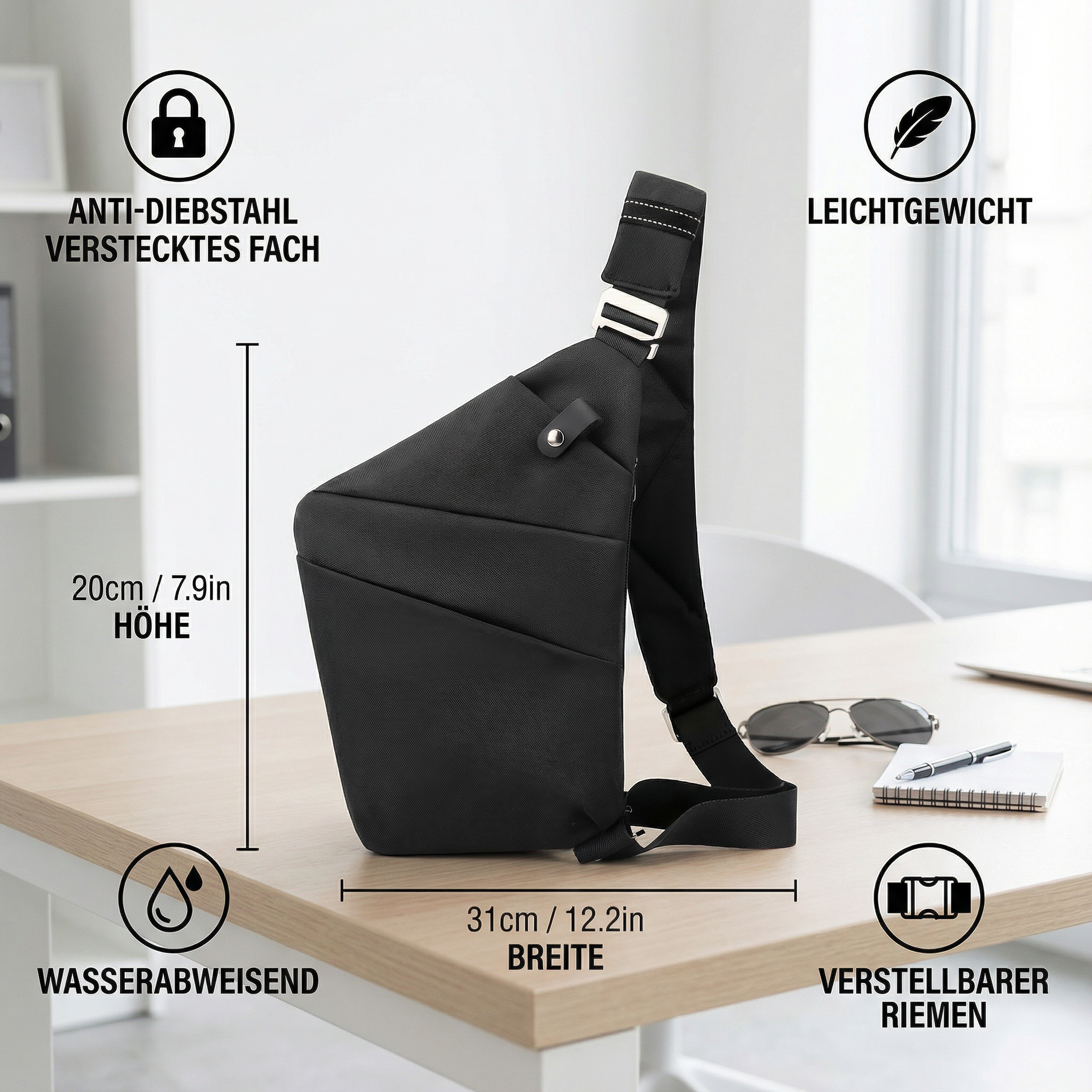 Anti-Diefstal Designer Schoudertas