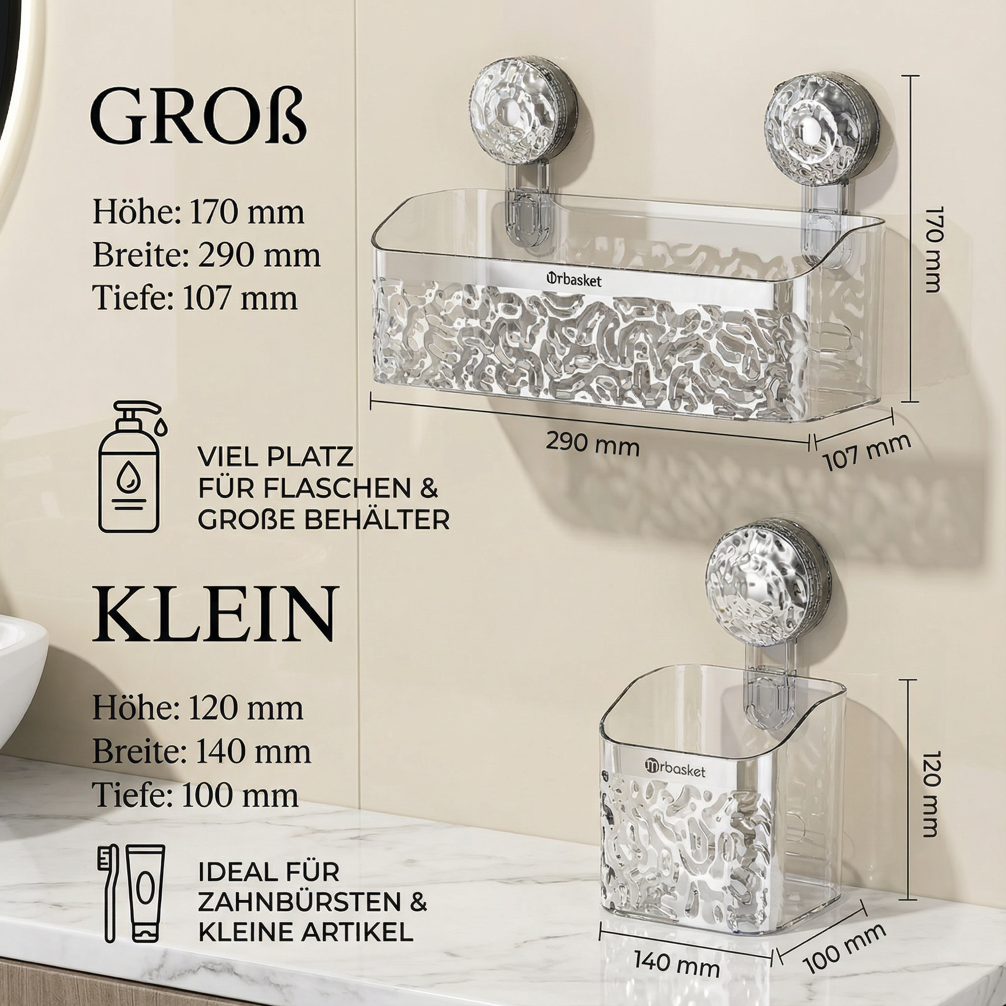 Zuignap Badkamer Rek