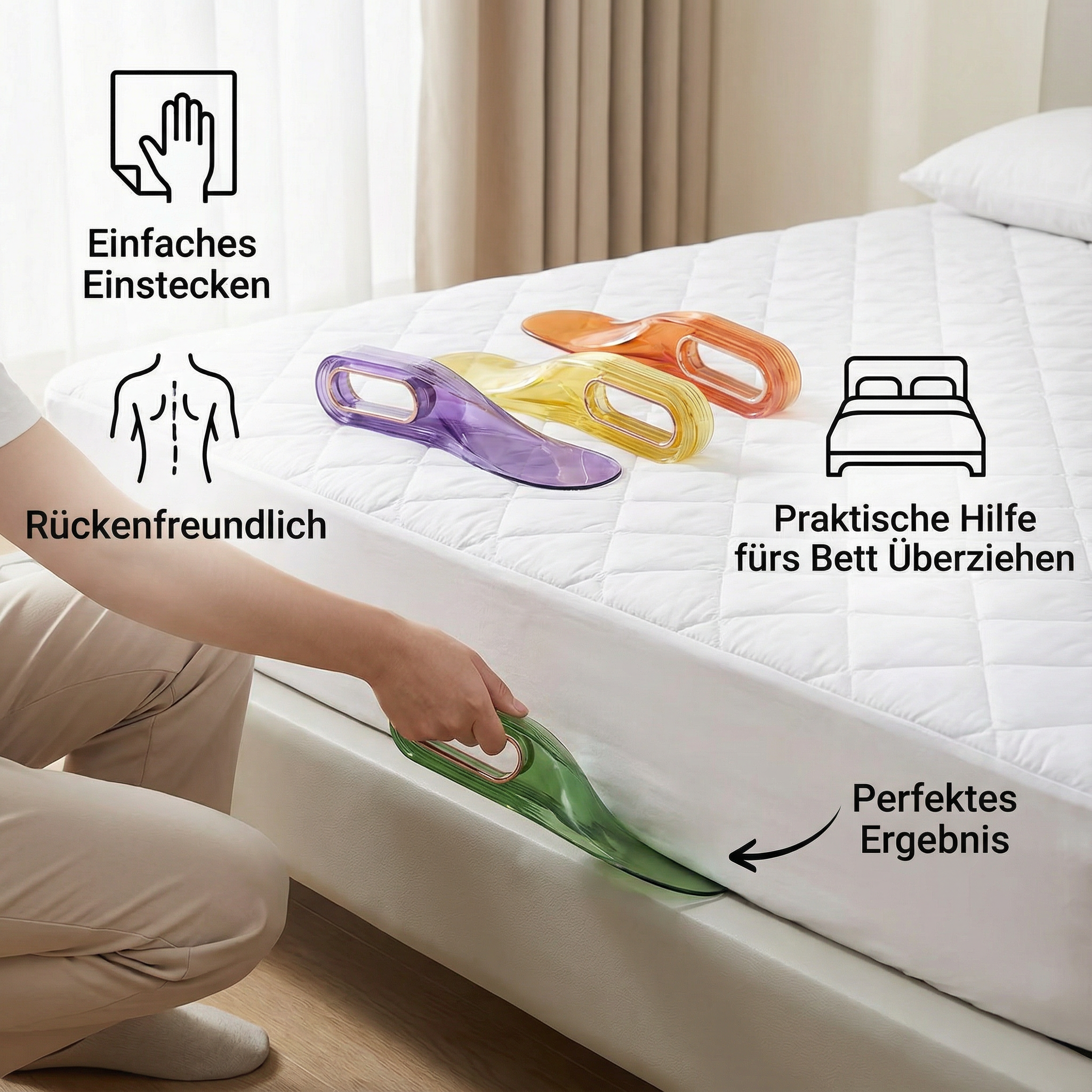 Praktische Hulp voor het Bed Opmaken