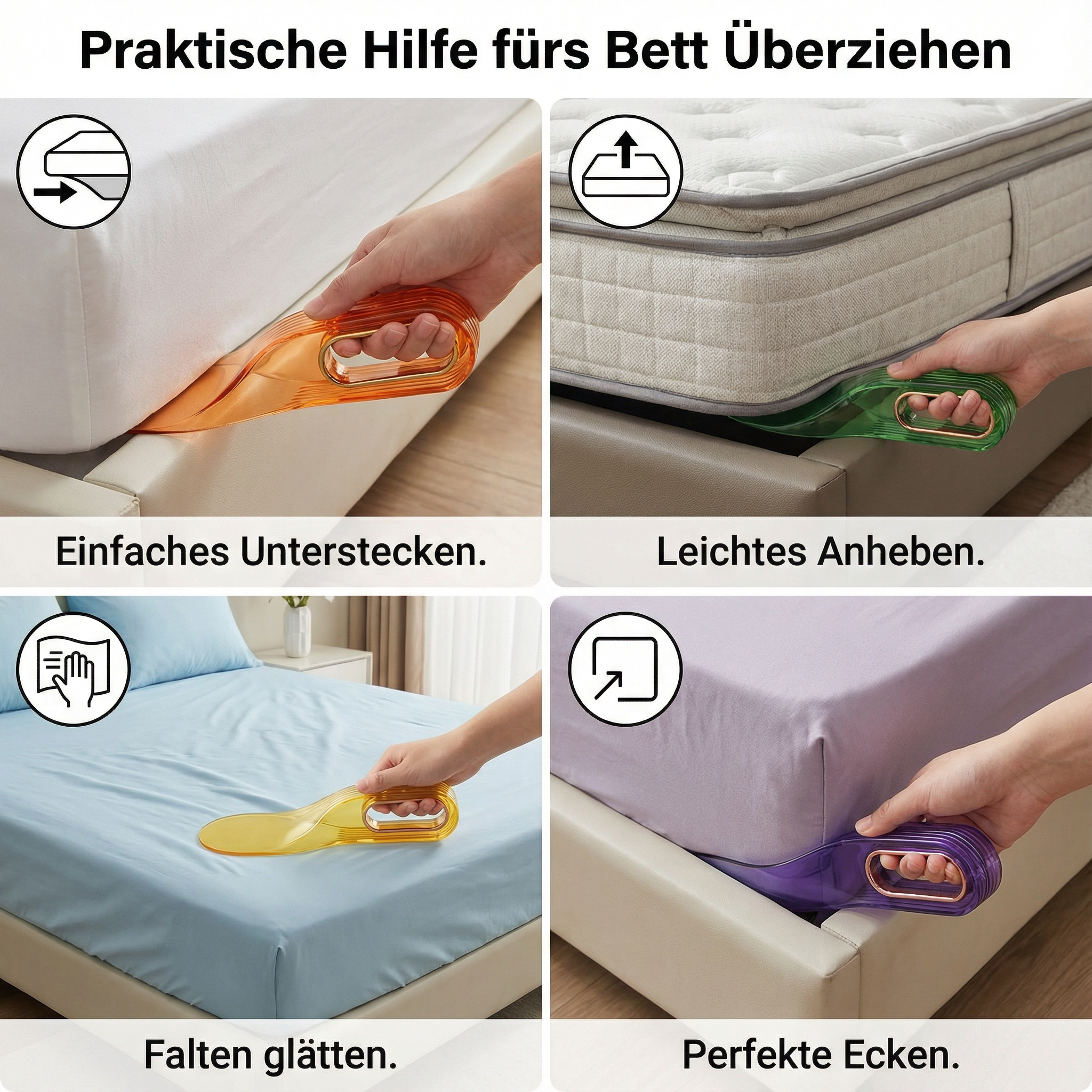 Praktische Hulp voor het Bed Opmaken