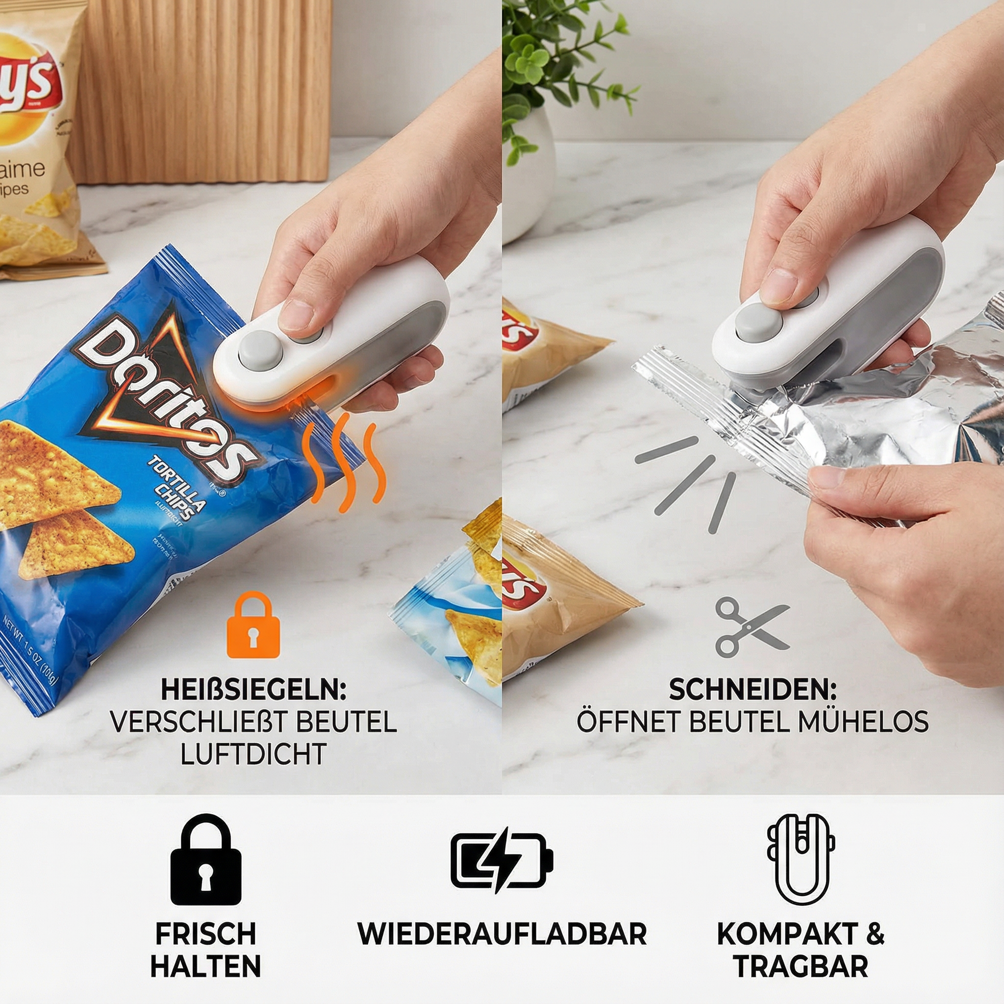 2-in-1 Mini Verzegelapparaat