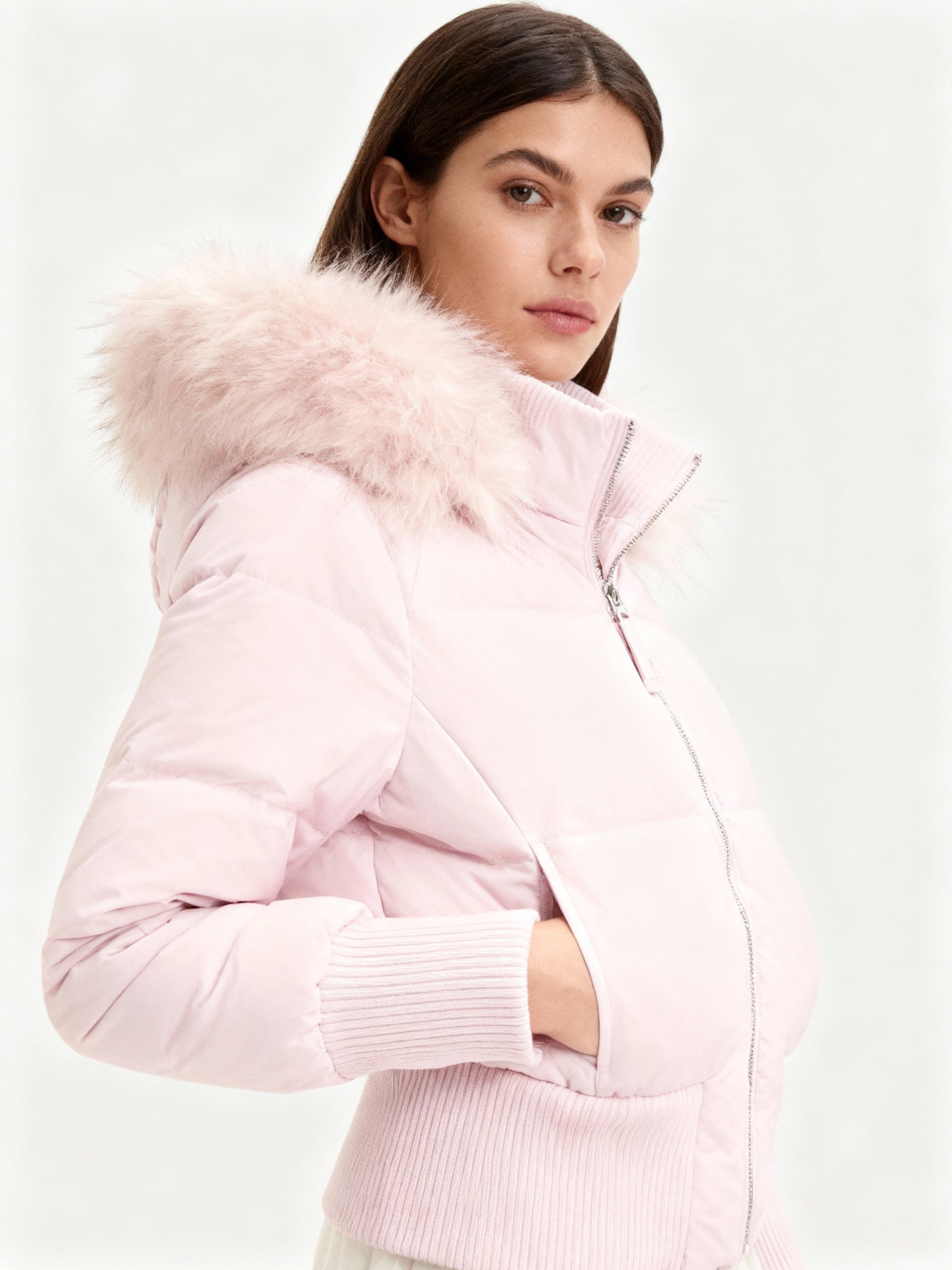 Dames Gewatteerde Winterjas met Warme & Afneembare Kapuchon | Heidi-Mode