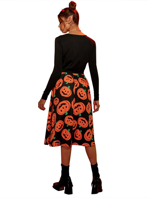 Halloween Kostuum Jurk | Lange Mouwen Midi
