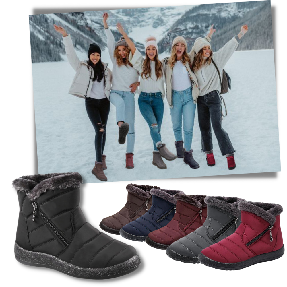 Dames Warme Waterdichte Sneeuwlaarzen