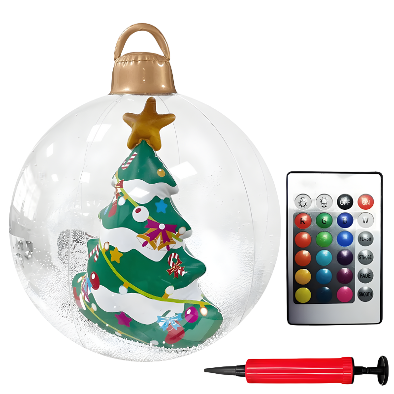 PVC Kerstdecoratie voor Buiten met Kleurrijke LED-verlichting