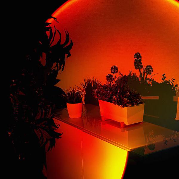 Moderne Tafellamp Sunsetlamp Warmwit Design