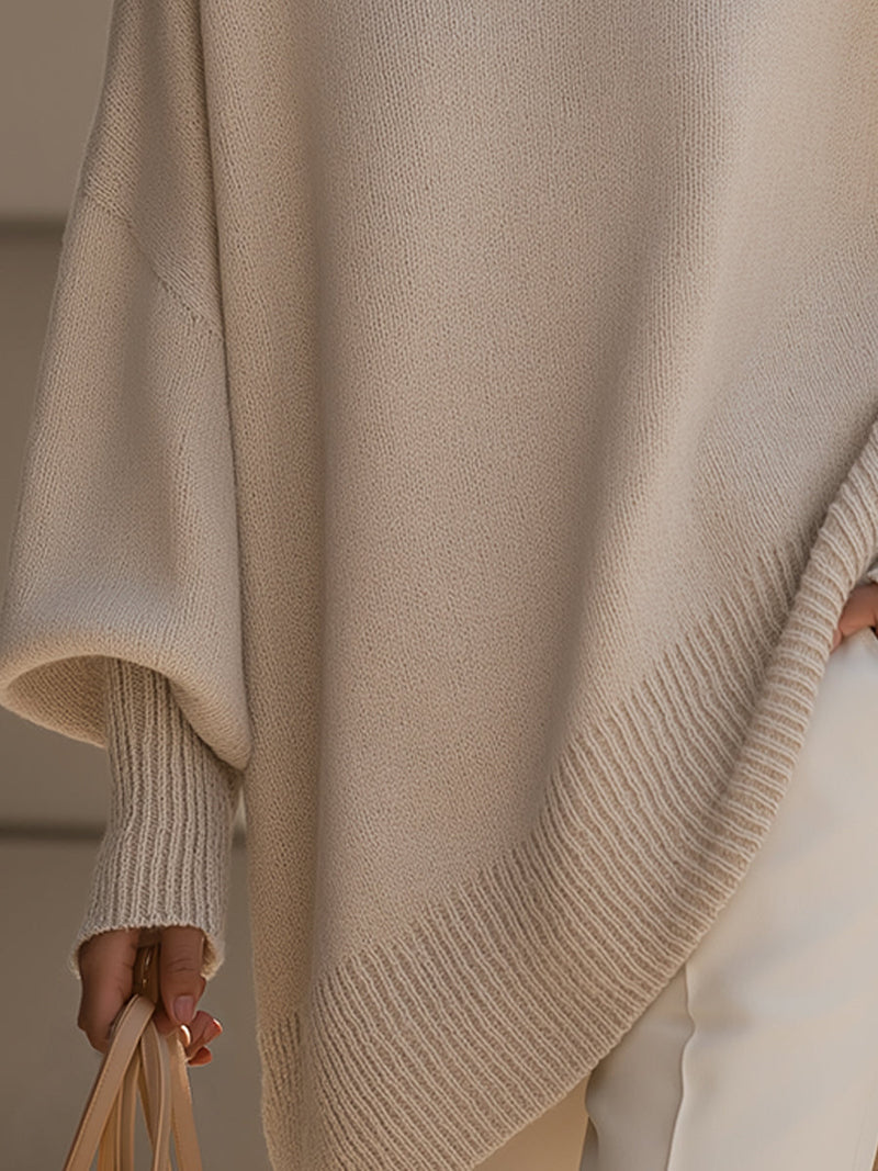 Kimia - Oversized Gebreide Ronde Hals Trui