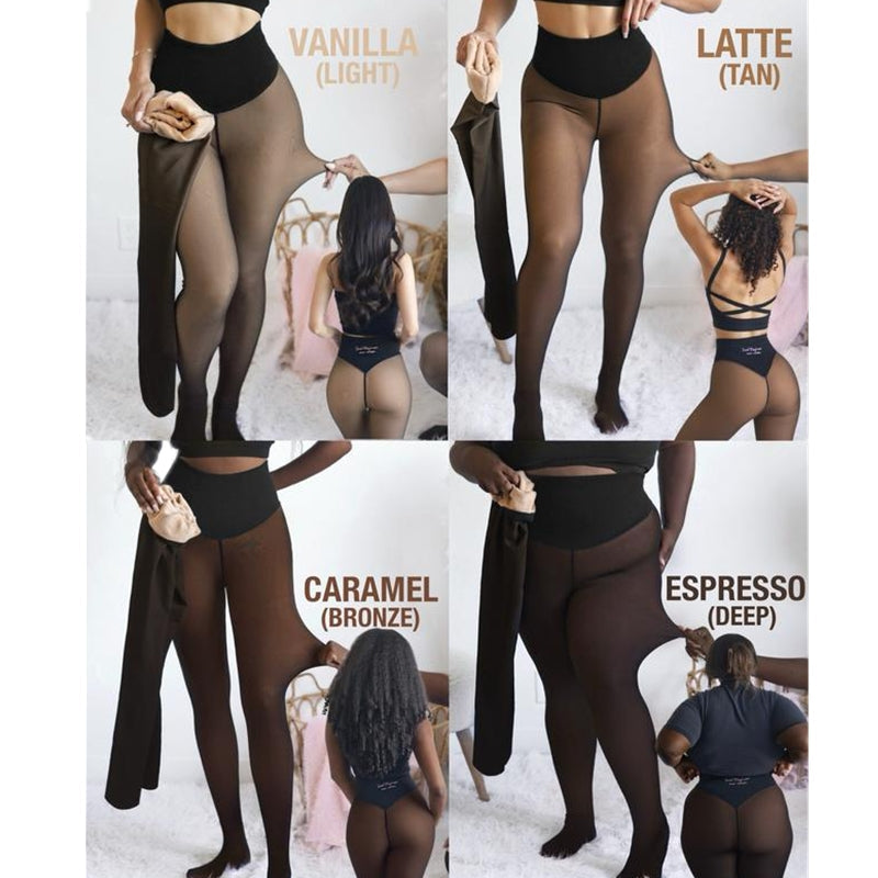ThermoCurve | Originele Fleece Gevoerde Leggings Taille Bepalend Warm Slank