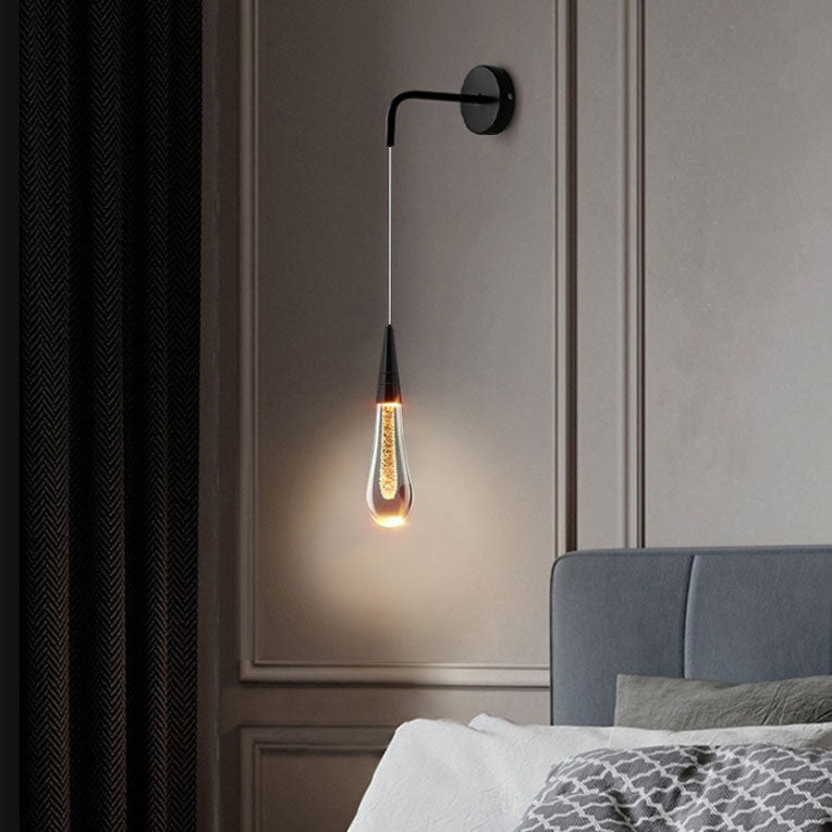 LumeTear Luxe LED Wandlamp Dimbaar Druppelontwerp voor Slaapkamer en Woonkamer