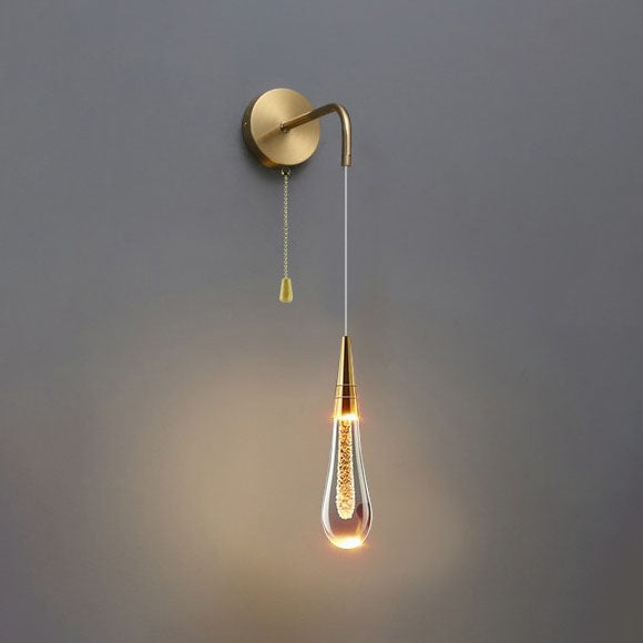 LumeTear Luxe LED Wandlamp Dimbaar Druppelontwerp voor Slaapkamer en Woonkamer