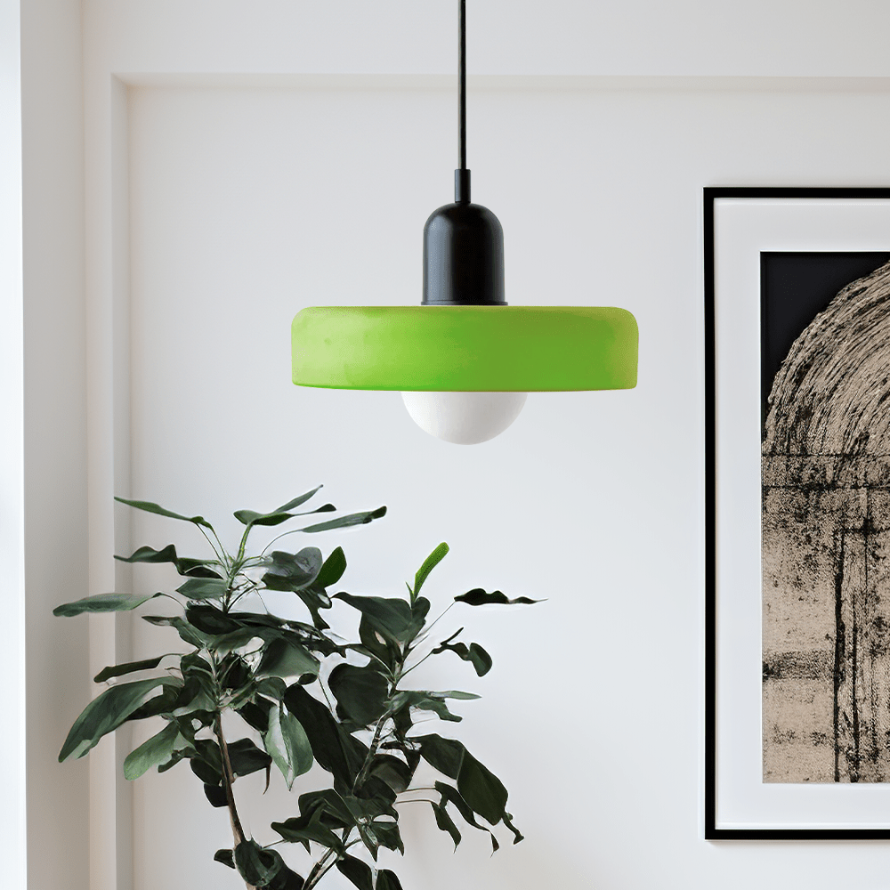 Bauhaus Gekleurde Glazen Hanglamp voor Moderne Interieurs