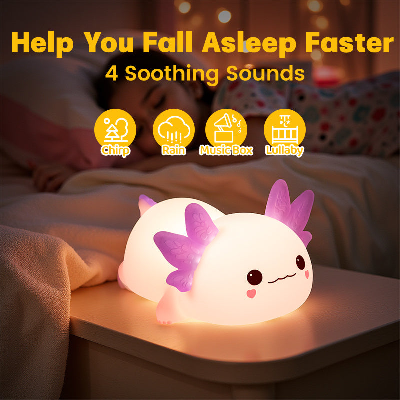LuxeLumière Axolotl Nachtlamp | Schattige squishy lamp voor een betoverende sfeer