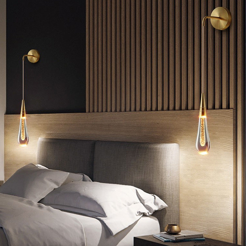 LumeTear Luxe LED Wandlamp Dimbaar Druppelontwerp voor Slaapkamer en Woonkamer