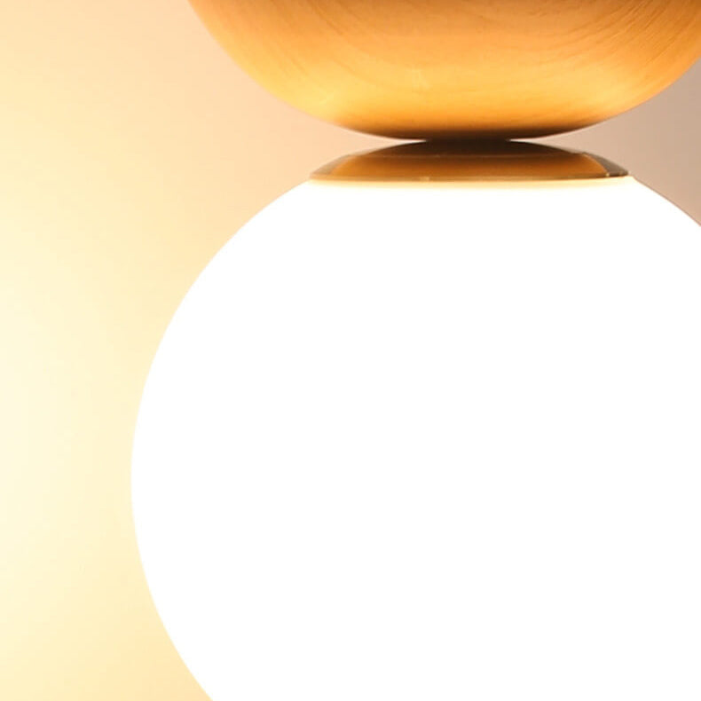 Frendorf | Glasbol Plafondlamp | Houtnerf Design