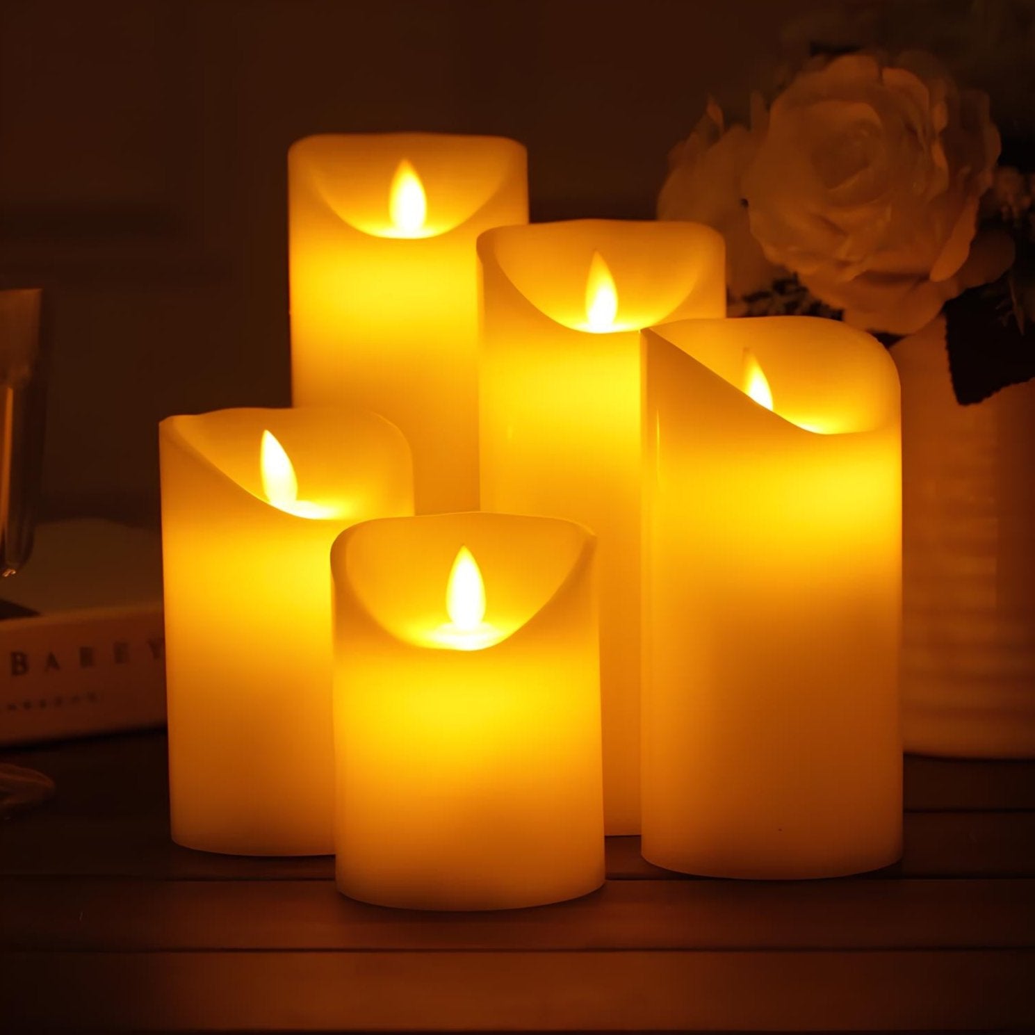 Veilige LED Kaarsen op Batterij Realistische Verlichting Diverse Maten en Stijlen