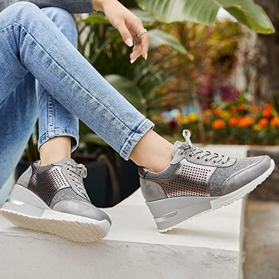 Hoge Hak Sneakers met Wedge