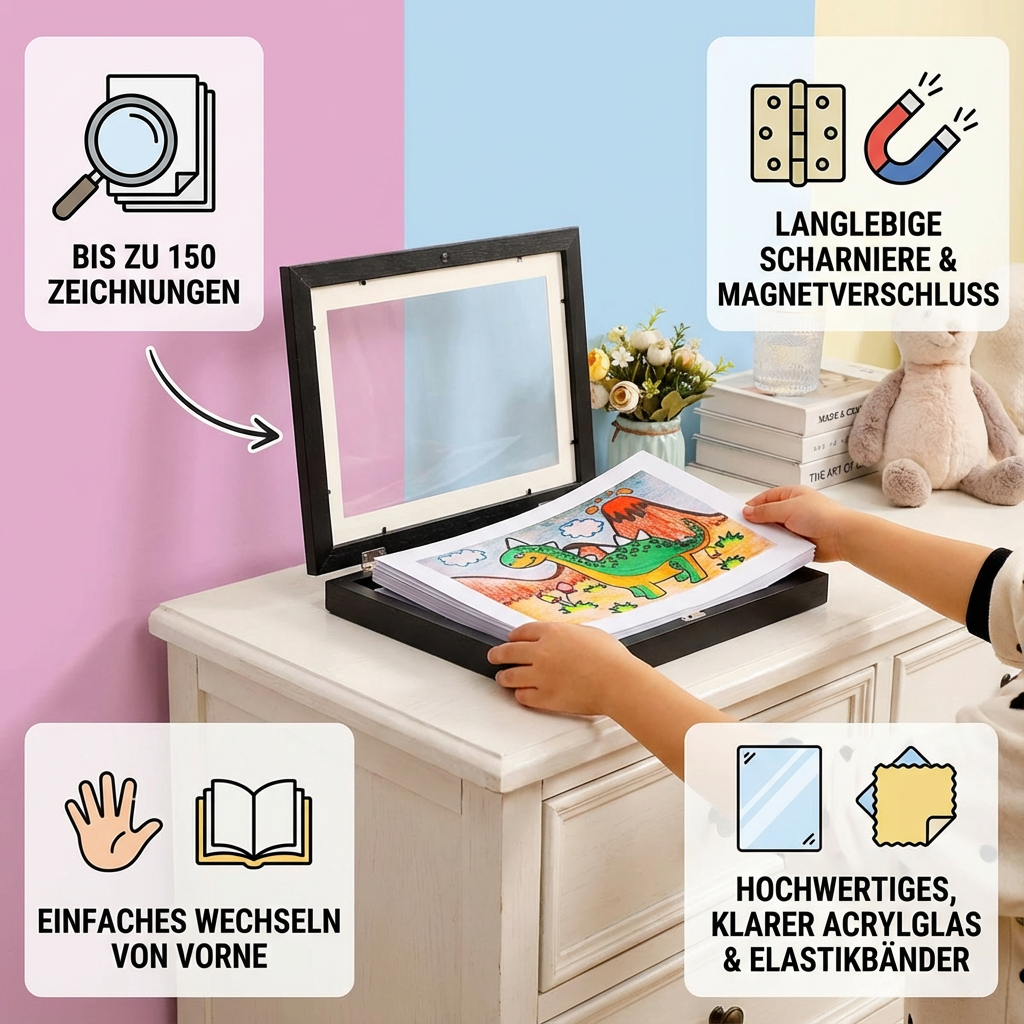 Fotolijst - voor maximaal 150 tekeningen