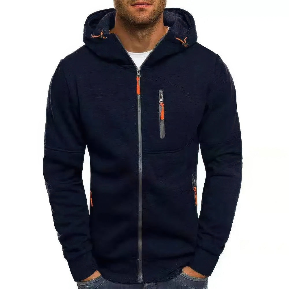 Comfortabele Heren Hoodie Vest met Rits
