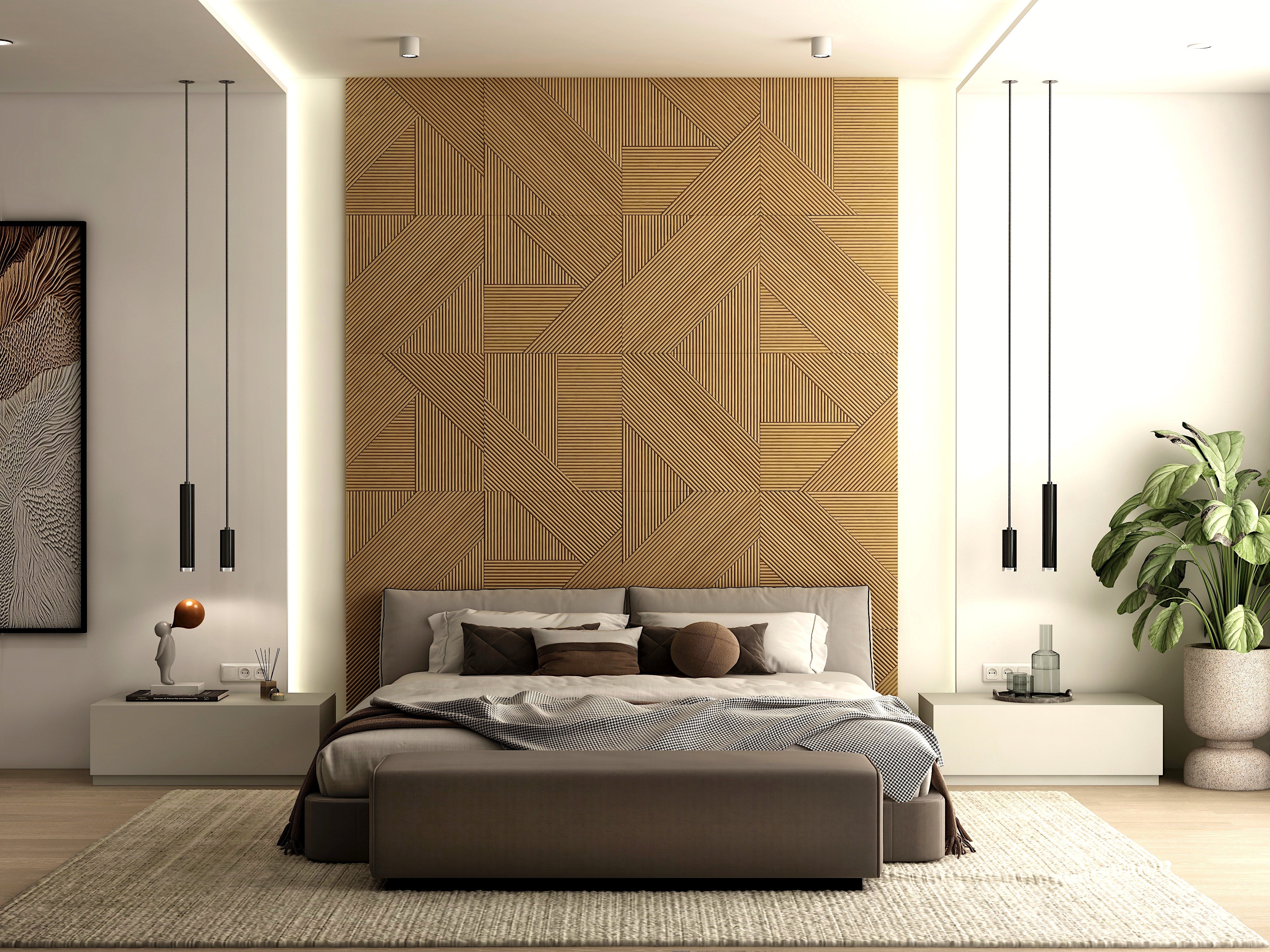Moderne Massief Houten Paneel