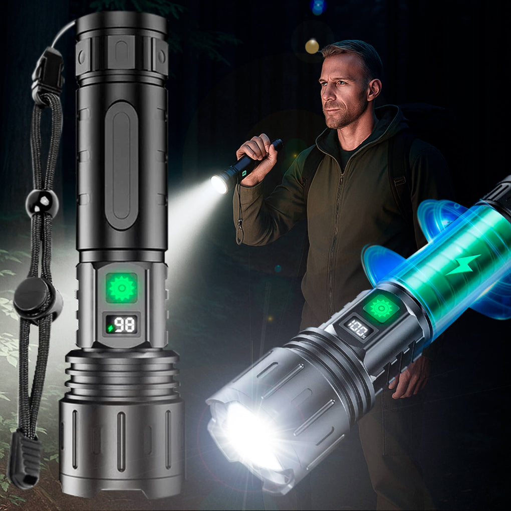 UltraSterke Nachtzicht Zaklamp Pro – Oplaadbare Aluminiumlamp