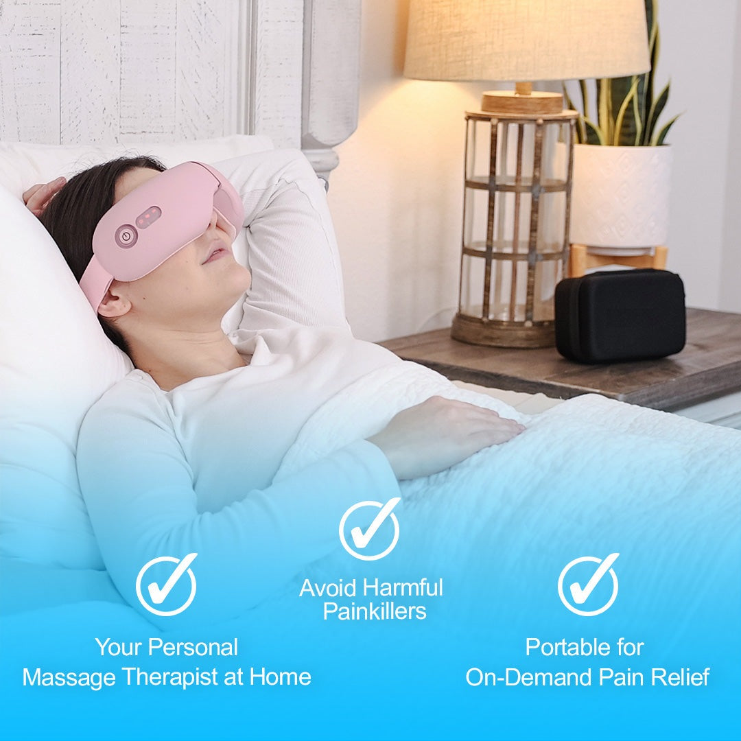 RelaxVision Slimme Oogmassager | Ultieme ontspanning binnen handbereik