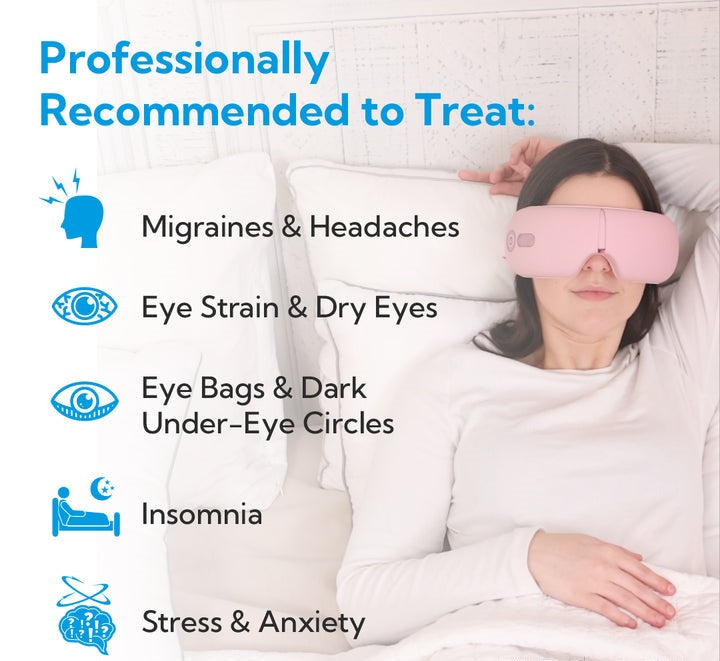 RelaxVision Slimme Oogmassager | Ultieme ontspanning binnen handbereik