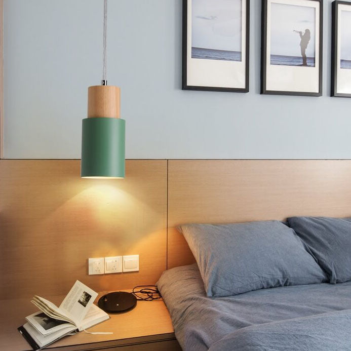 Metaal Hout Hanglamp | Modern Industrieel Ontwerp