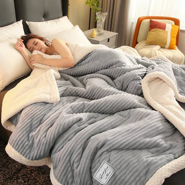 Extra Zachte Fleece Deken voor Bank en Bed – Warme Knuffelplaid voor Herfst en Winter