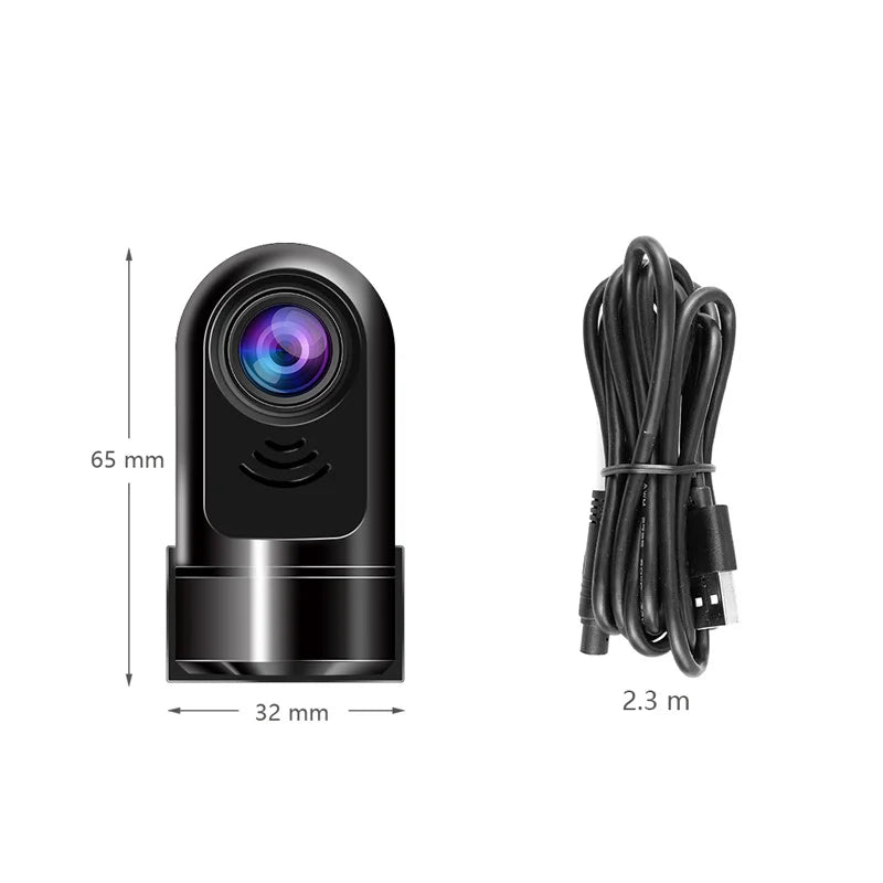1080P HD Mini ADAS Dashcam met 360° Draaifunctie