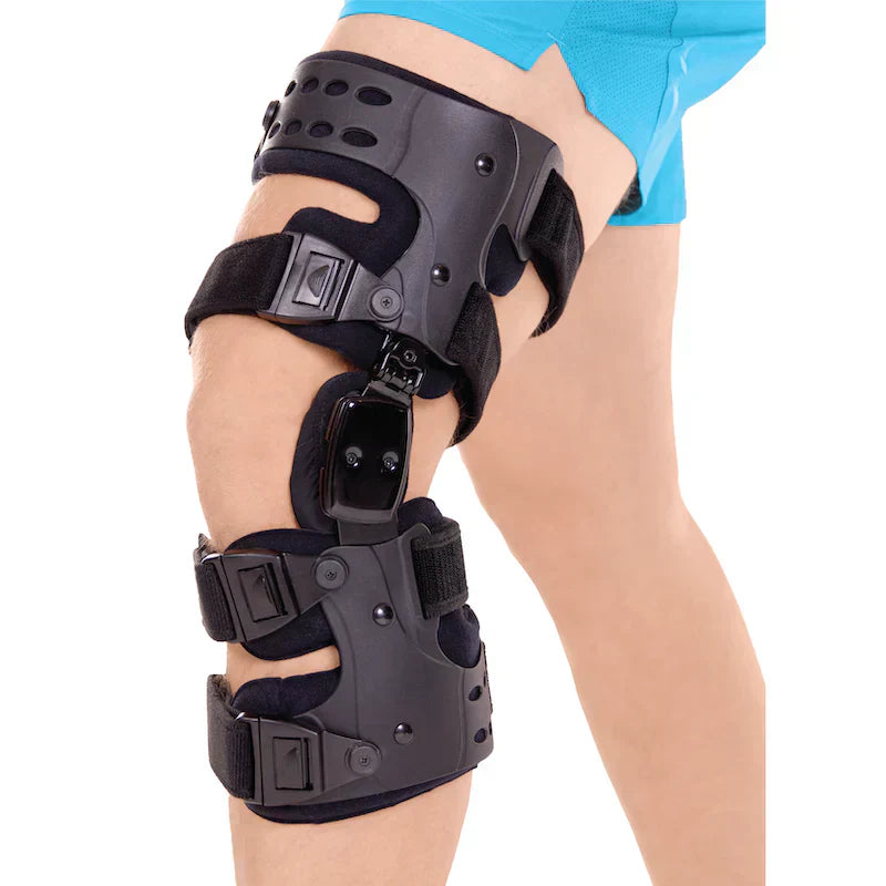 Medische OA-ontlastingsknieschijf | Unicompartimentele artrose-orthese | Varus/Valgus-correctie & ROM-controle | Mediale & Laterale ontlasting | Instelbare bewegingshoek