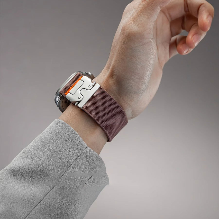 LuxeFlex Elite Nylon Band | Comfortabele en stijlvolle stretchband voor Apple Watch