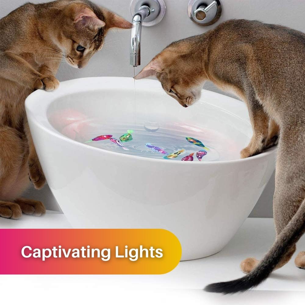 Interactieve Kat Speelgoed Set met Realistische Zwembeweging en Licht – Beste Kat Speelgoed voor Actief Spel