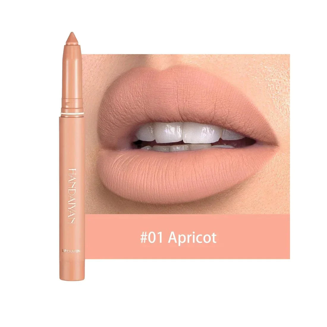 12 Kleuren HANDAIYAN Draaiende Aanscherpbare Matte Lippenstift Potloden