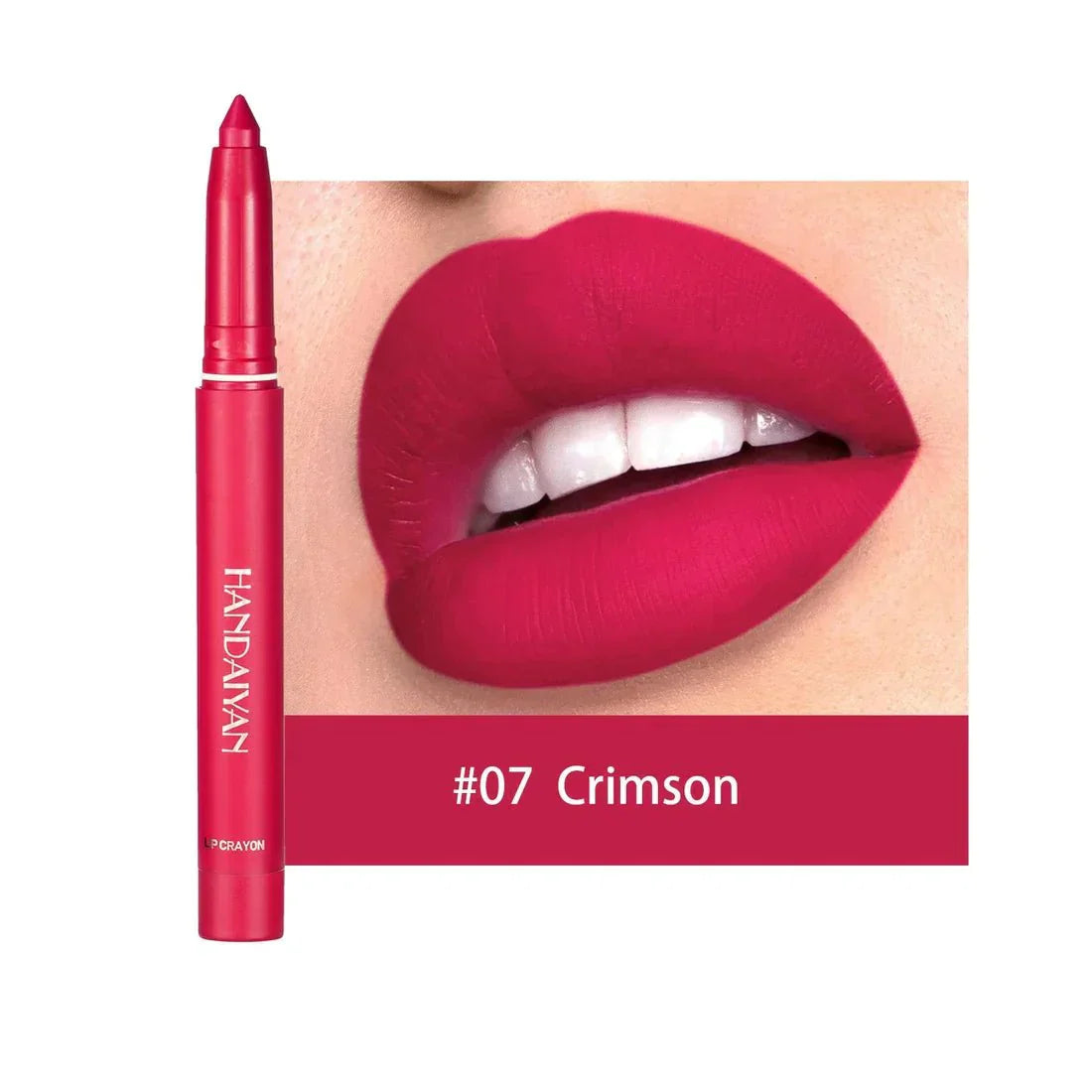 12 Kleuren HANDAIYAN Draaiende Aanscherpbare Matte Lippenstift Potloden
