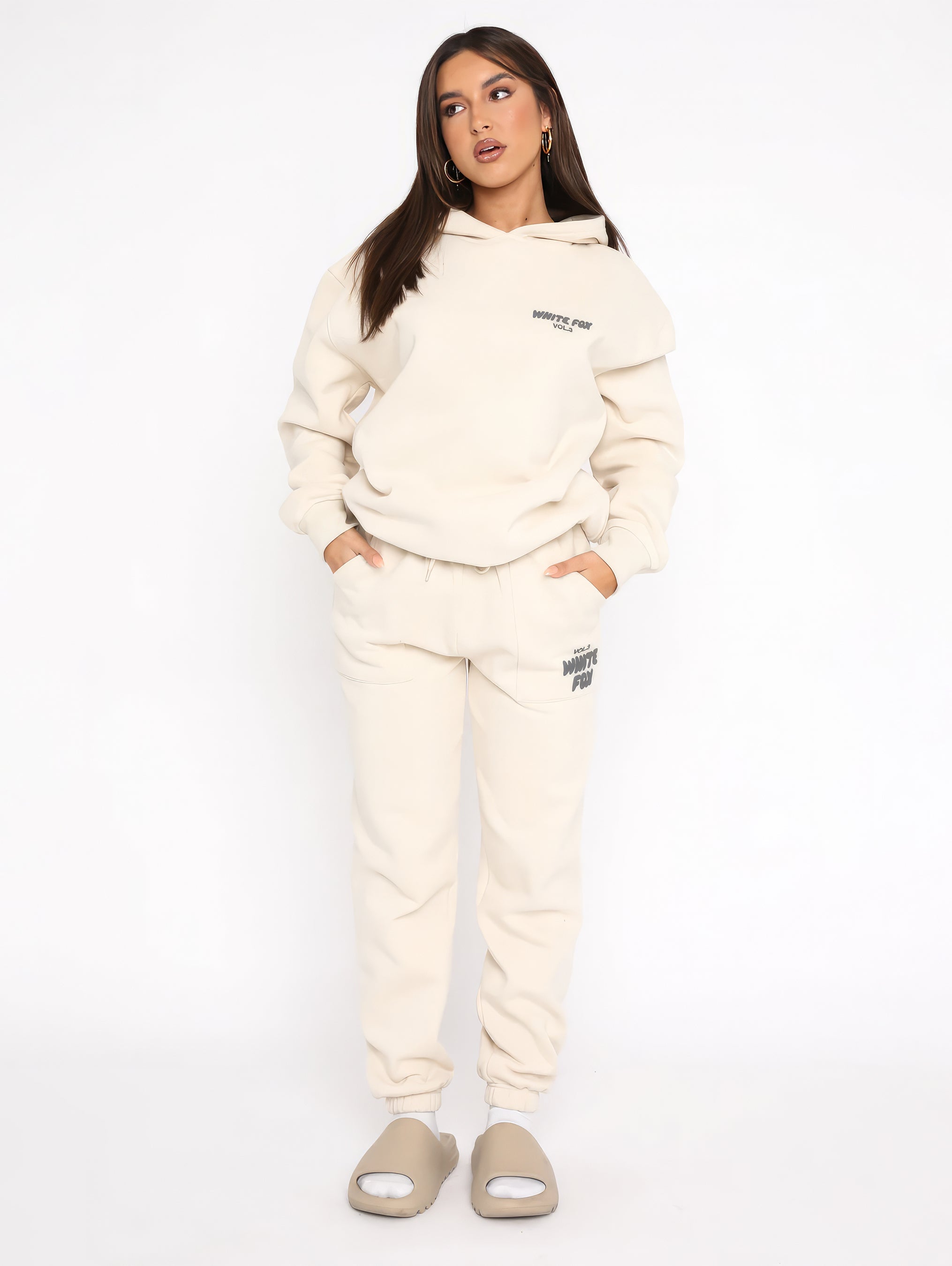 Vanio | Dames WhiteFox Trainingspak met Hoodie