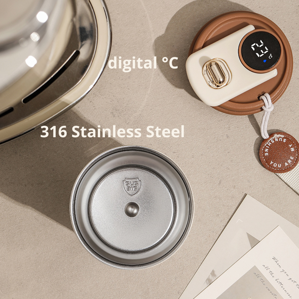 SmartTemp LED Thermosfles | Blijf gehydrateerd, blijf op de hoogte