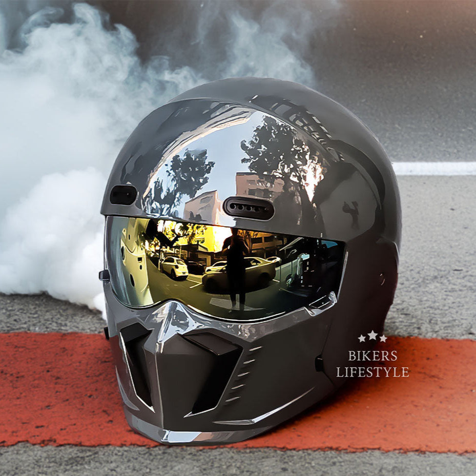 Retro Klassieke Motorhelm DOT- en ECE-goedgekeurd Tijdloos Ontwerp