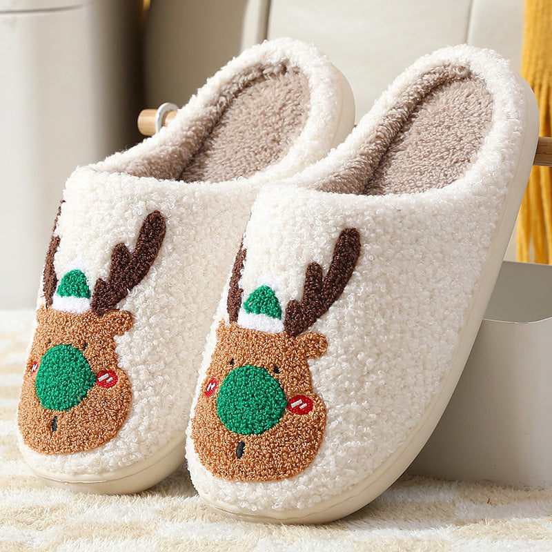 Warme Kerst Huisschoenen van Pluche