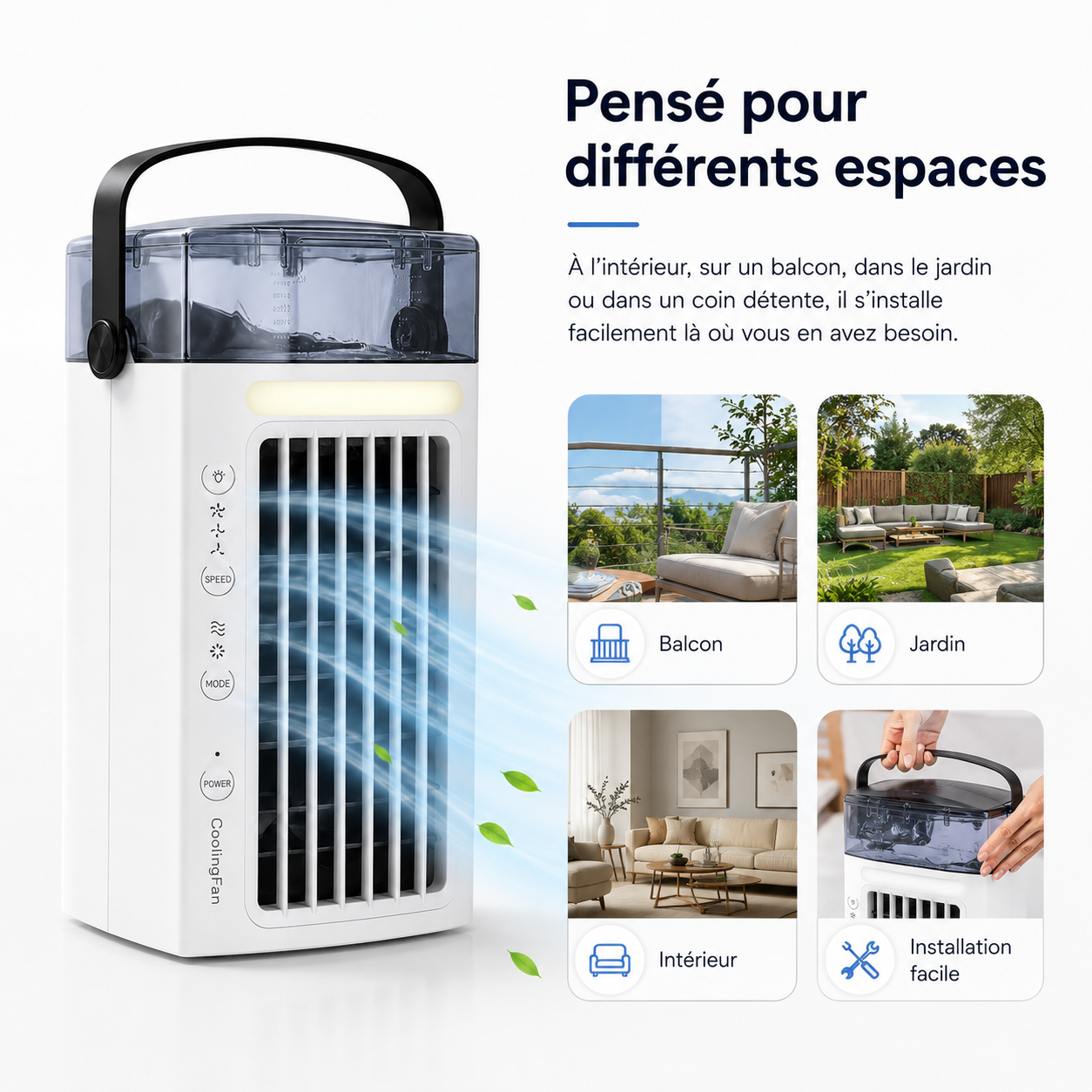 Persoonlijke draagbare airconditioner