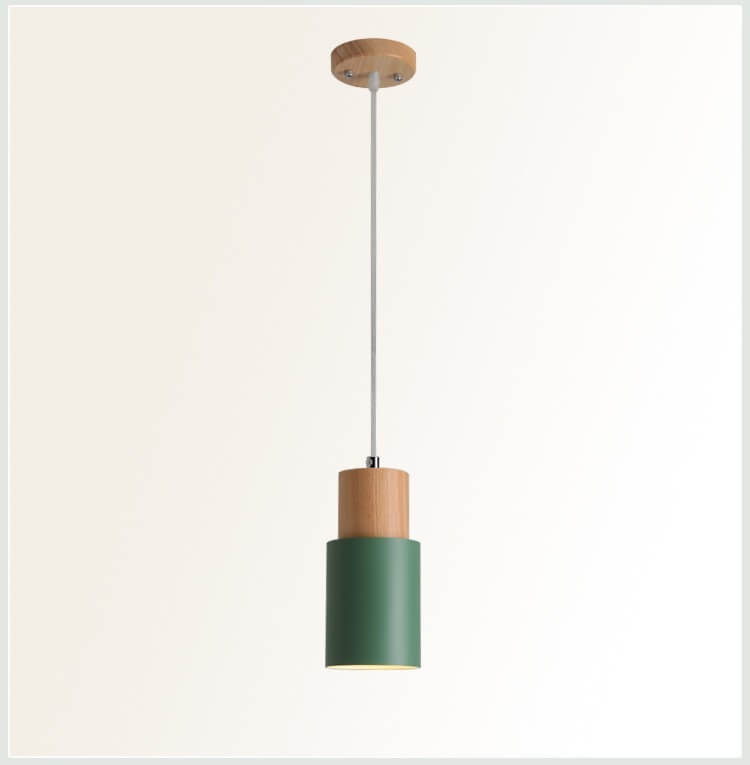 Metaal Hout Hanglamp | Modern Industrieel Ontwerp