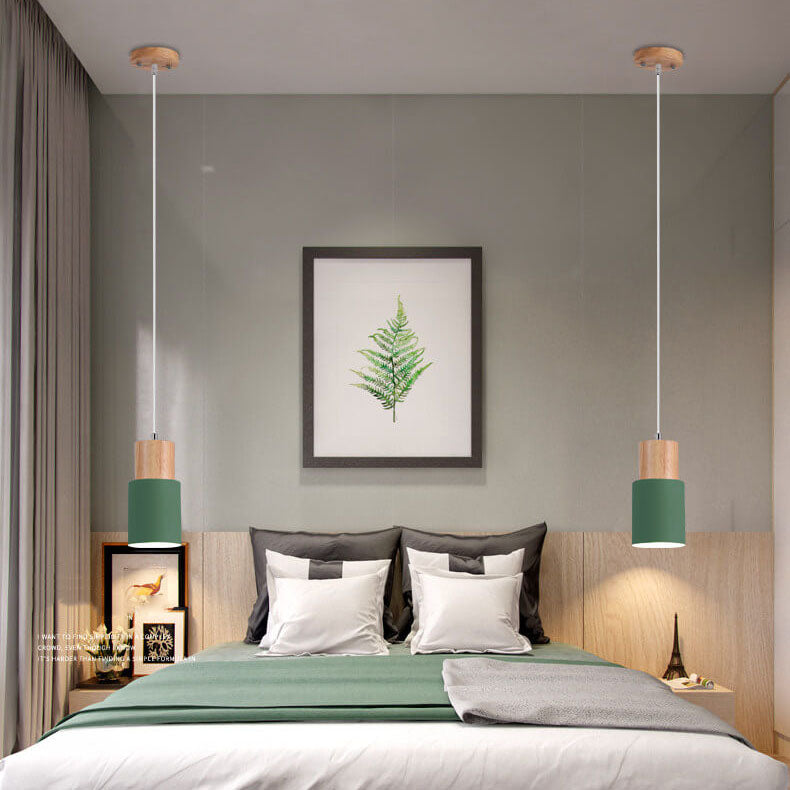 Metaal Hout Hanglamp | Modern Industrieel Ontwerp