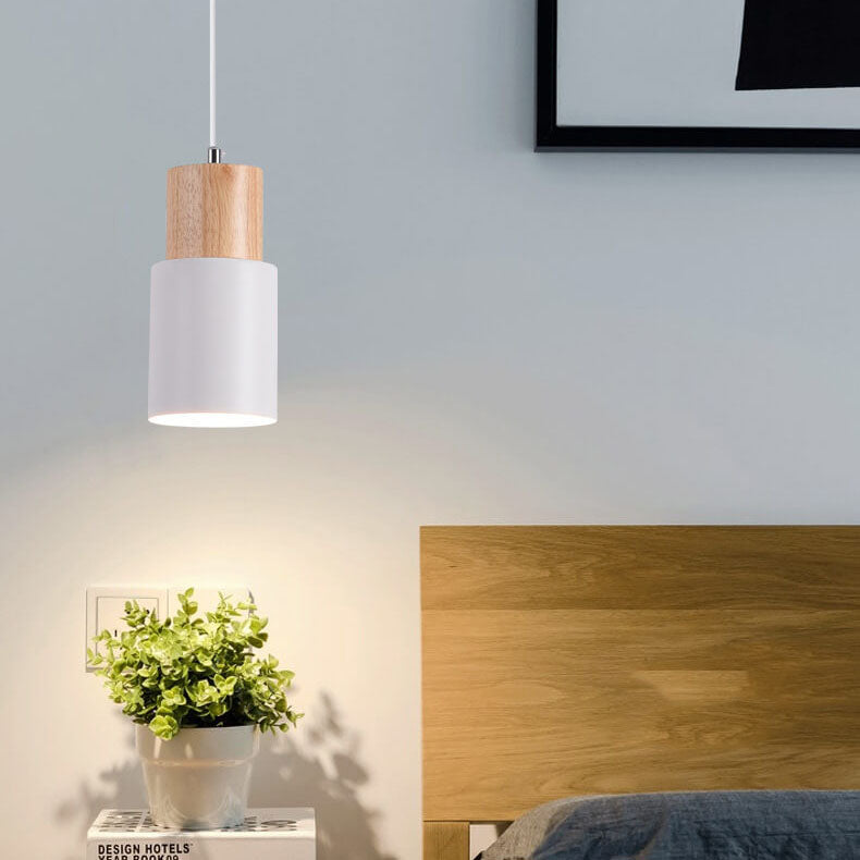 Metaal Hout Hanglamp | Modern Industrieel Ontwerp
