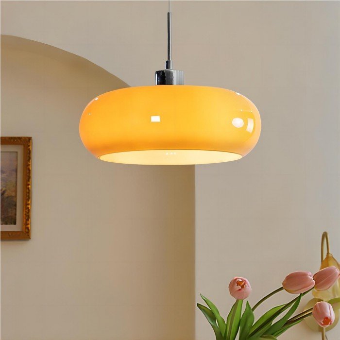 Hanglamp Glas Bauhaus Stijl - Noordisch Retro
