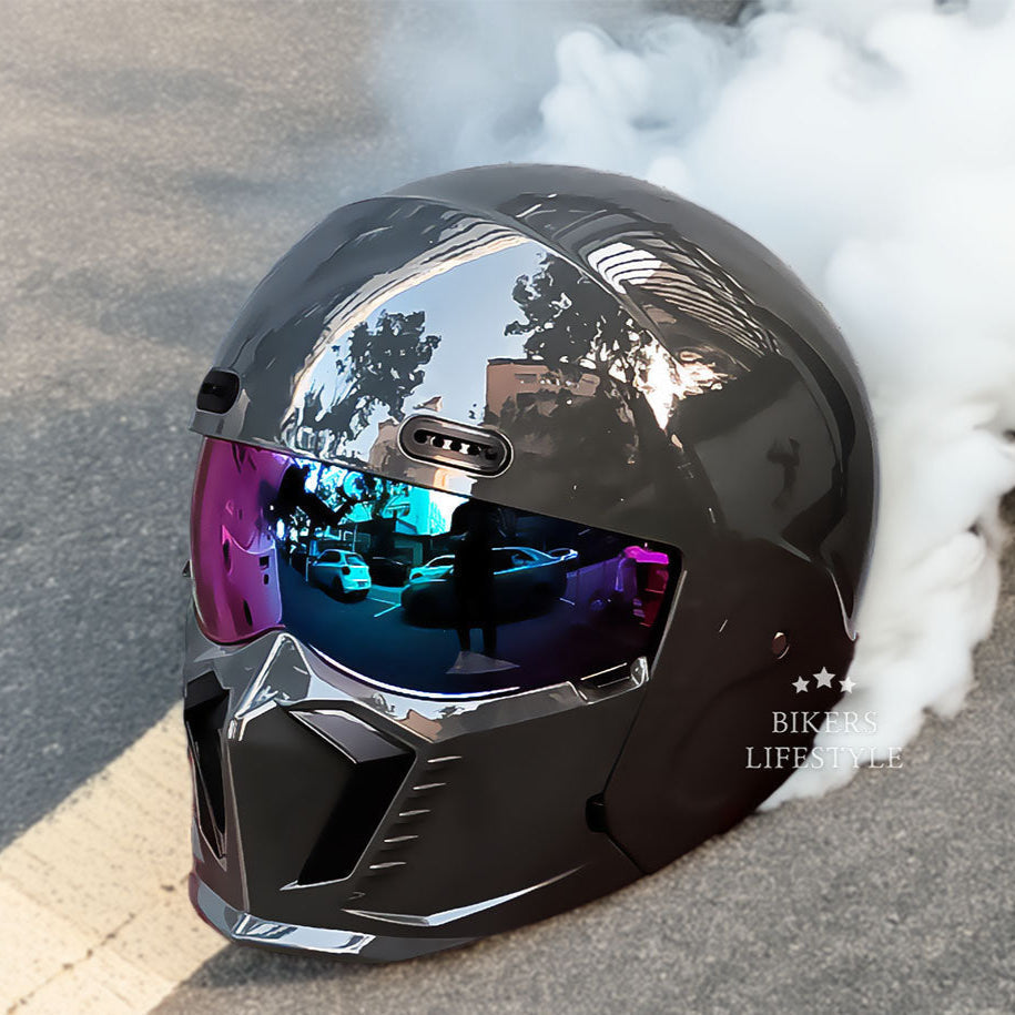Retro Klassieke Motorhelm DOT- en ECE-goedgekeurd Tijdloos Ontwerp