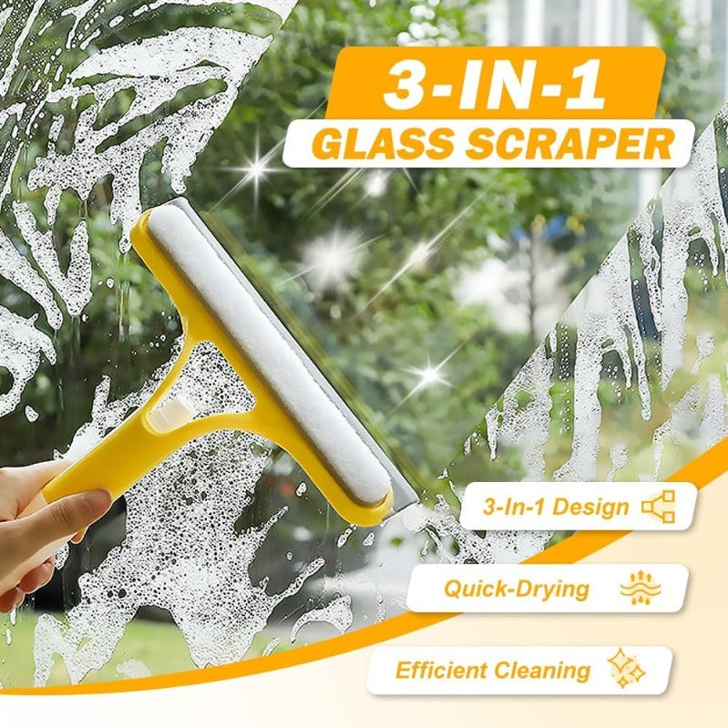BrightSwipe 3 in 1 Raamtrekker Cleaner met Sprayfles