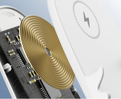 LuxoTech Mini Telefoonhouder | Elegante stoelvorm met draadloze snellader functie