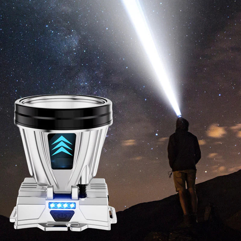 LuxeBeam LED Hoofdlamp | Verlicht je pad met een ultra heldere en duurzame lichtbron voor nachtelijke avonturen.