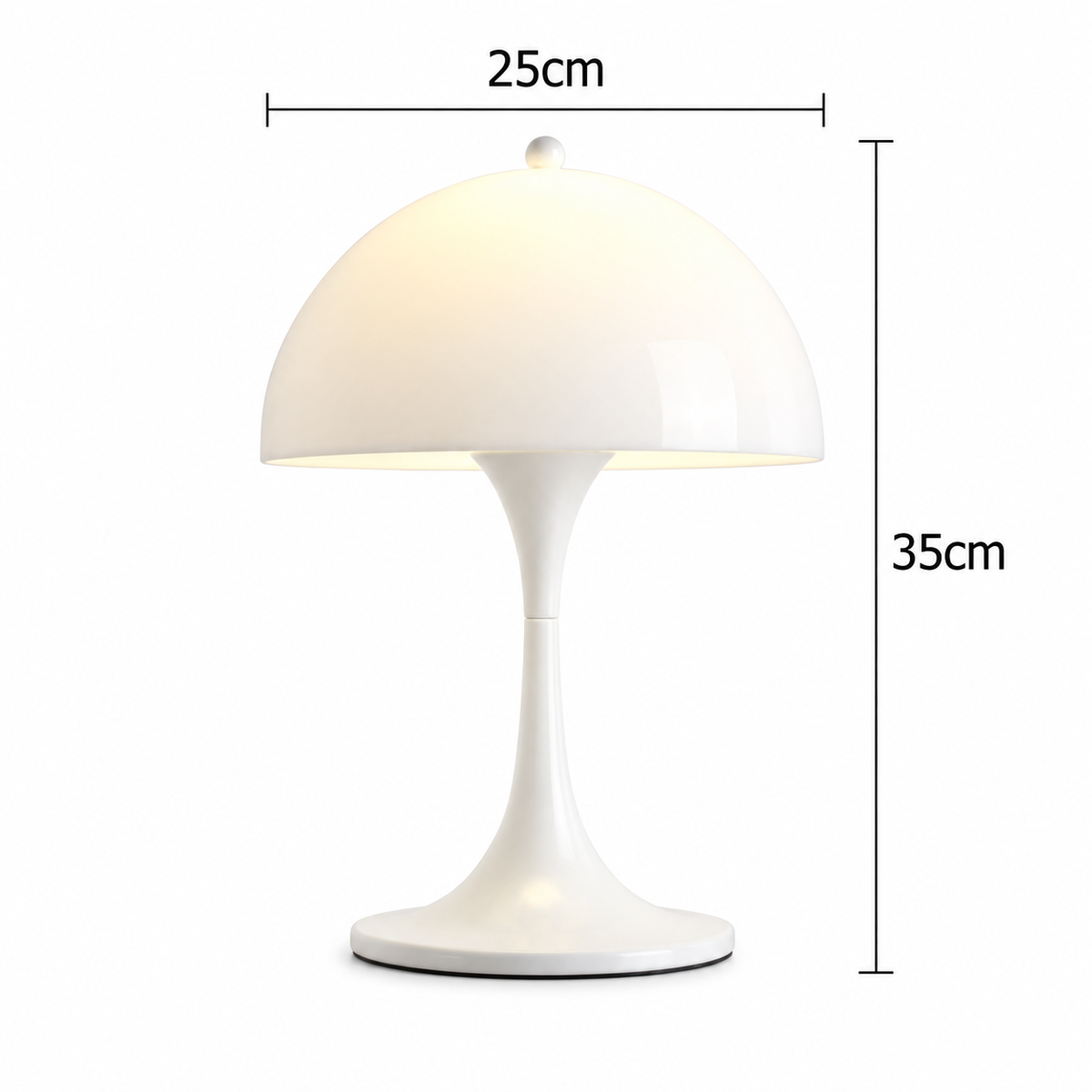 Panthella Tafellamp – Mid-Century Champignon Tafellamp met Zacht Verspreid Licht