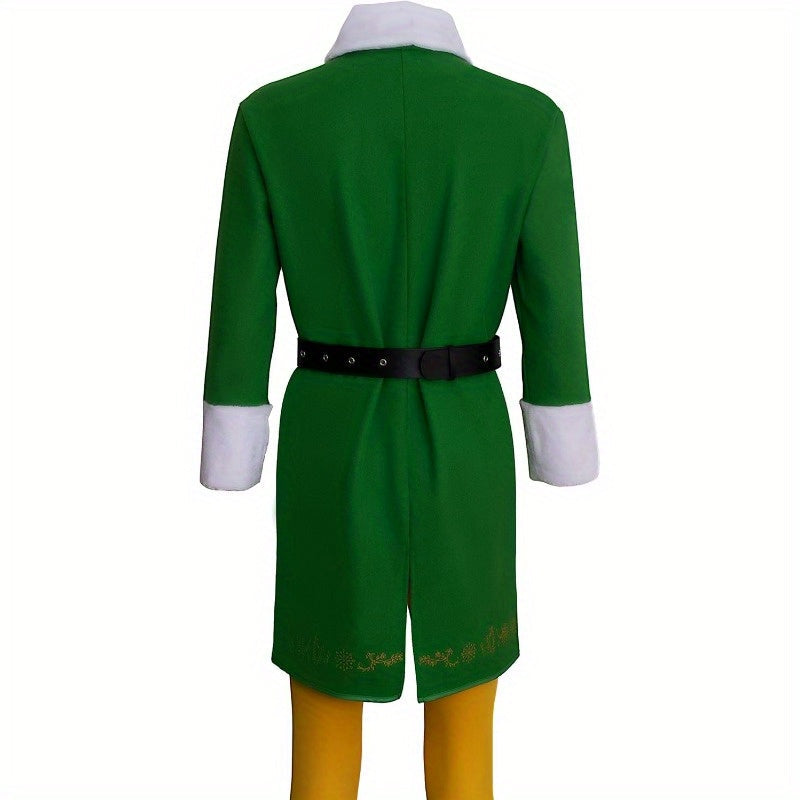 Grappig Lange Mouw Halloween Elf Kostuum voor Mannen | Feestkleding