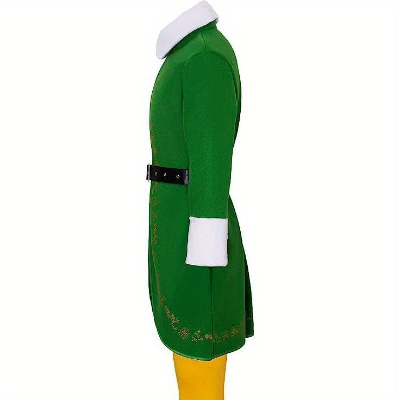Grappig Lange Mouw Halloween Elf Kostuum voor Mannen | Feestkleding